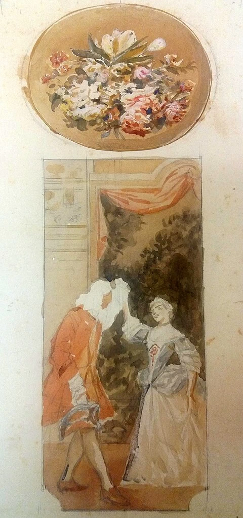 Danza francese (Studio di pannello decorativo per il Teatro Comunale di Rio de Janeiro) - Museo Nazionale di Belle Arti, Rio de Janeiro